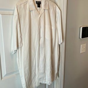 Male white linen set